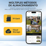 Cámara de Seguridad Exteriores Doble Lente X36/4G/Wifi/Panel/Alarma