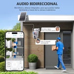 Cámara de Seguridad Exteriores Doble Lente X36/4G/Wifi/Panel/Alarma